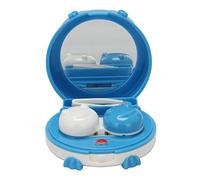 Xbsduih Nettoyant pour lentilles un contact pour lentilles un contact soin quotidien portable avec miroir et pince à épiler