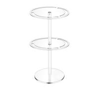 Xbsduih Organisateur de support de lunettes de soleil à 2 niveaux, présentoir pour lunettes en acrylique rotatif à 360°, présentoir pour lunettes de soleil