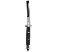 Xbsduih Peigne à Cheveux en Acier Inoxydable avec Peigne à Barbe Peigne à Cheveux avec Interrupteur Combo Poche Longue avec Poignée Ronde Peigne à Cheveux