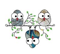 Xbsduih Pendentif de Hibou de Dessin Animé Mignon 3 Pendentif de Hibou de Couleur Décoration de Jardin de Maison Décorations Suspendues de Porte, Une Installation Facile et Facile à Utiliser