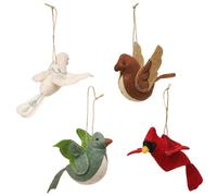 Xbsduih Pendentif pour oiseaux en tissu, pendentif pour animaux mignons, accessoires de photo, scène pour habiller la décoration de la maison de jardin
