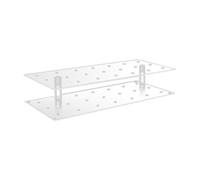 Xbsduih Présentoir à gâteau en acrylique transparent à 21 trous pour mariage, baby shower, fête d'anniversaire, bonbons d'Halloween, durable et transparent