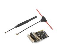 Xbsduih Récepteur PWM ELRS 2.4G 7CH ExpressLRS RX 2400RX Protocole PWM/CRSF pour Quadcoptère à Aile Fixe RC FPV Drone, Courbe Durable Facile à installer
