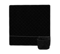 Xbsduih Sac organisateur de couture tapis de machine à coudre pour table tapis de rangement pour objets avec poches pour rangement facile à plier noir