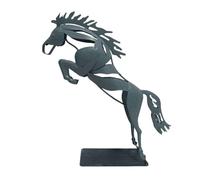 Xbsduih Sculpture de Cheval Ornements Faits à la Main, Statue de Cheval Debout, Décorations de Bureau Durables et Faciles à Utiliser