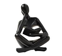 Xbsduih Sculptures de penseurs, statue en résine de penseurs noirs ornement de lecture, décoration de sculptures de penseurs, décoration de livres modernes, durable, facile à installer, facile à