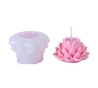 Xbsduih Simulation Bougie Moule en Silicone Fleur Savon Parfum Ornements Création de Gâteau au Chocolat Cadeau Facile à Utiliser,B