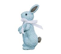 Xbsduih Simulation Lapin Figurine Festival Art Lapin Ornement de Table de Pâques, Facile à utiliser Blu-B
