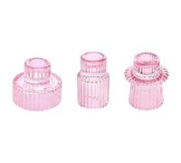 Xbsduih Supports pour bougies coniques en verre Set Kit, Kit de supports pour bougies pour pièce maîtresse de table, décorations de mariage et de fête