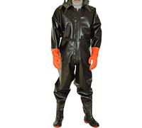 XBSXP Bottes de pêche et Waders Wader Complet du Corps avec Bottes en Caoutchouc, Waders imperméables pour Hommes Chasse Waders de pêche, B, 45