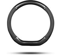 XBTGHWMZ Couvre Volant Voiture pour Opel Corsa F Corsa-e MJ22 Corsa Edition 2019-2022,Respirant et Antidérapant,Couvre Volant Souple Cuir Accessoires Auto Decoration Interieur,Black