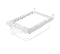 XBTNCYFE Boîte De Rangement Rétractable Transparente for Réfrigérateur, Panier De Rangement for Cloison De Réfrigérateur Anti-odeur, Boîte De Rangement Suspendue(Transparent 1pcs)