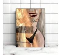XBTYKPB Affiche esthétique du corps féminin, art corporel humain, peinture sur toile, art de la sexualité, décoration murale, 80 x 120 cm, avec cadre