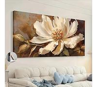 XBTYKPB Affiches sur toile - Peinture florale - Impressions d'art - Pour chambre à coucher, bureau, salon - Décoration murale - 65 x 130 cm - Avec cadre