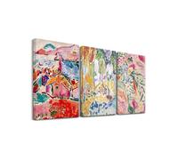 XBTYKPB Fleurs colorées, peinture à l'huile, impressions d'art sur toile, décoration d'intérieur naturelle, œuvres d'art de paysage, affiches murales, décoration murale, 21 x 30 cm x 3 cm, sans cadre