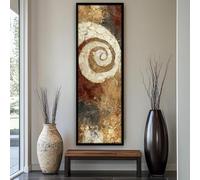 XBTYKPB Peinture graffiti explosive, affiches grand format soleil, art mural vertical sur toile, décoration de salle à manger, tableaux étroits et hauts (35 x 105 cm/cadre intérieur)