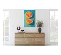 XBTYKPB Peinture sur toile, peinture orange, nature morte, contemporaine, impressions d'art mural, affiche décorative pour chambre, cuisine, bar, bureau (60 x 90 cm, sans cadre)