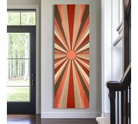 XBTYKPB Tableau arc-en-ciel explosif, affiches grand format soleil, art mural vertical sur toile, décoration de salle à manger, tableaux étroits et hauts (60 x 180 cm/sans cadre)