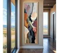 XBTYKPB Tableau mural graffiti sur toile, format allongé, affiche verticale étroite et haute, idéal pour la décoration de chambre (45 x 135 cm/sans cadre)