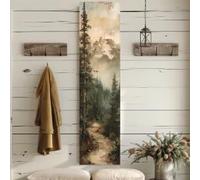 XBTYKPB Tableau mural long et étroit, toile haute et fine, art mural vintage, nature, art mural vertical, tableau de montagne (70 x 210 cm/sans cadre)