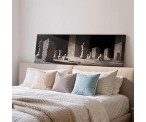 XBTYKPB Toile encadrée « Échecs surréalistes », art concret, peinture panoramique grand format, décoration murale grand format, impression académique, toile longue et étroite (45 x 135 cm/sans cadre)