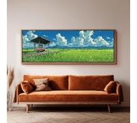 XBTYKPB Toile imprimée représentant un paysage animalier, format long et étroit, décoration panoramique encadrée, grand format, tableau pour chambre (45 x 135 cm/sans cadre)