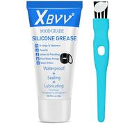 XBVV Plombier Graisse Silicone Lubrifiante pour Robinetterie O-Rings Rondelle en Caoutchouc 1-Pack Tube de 1 oz avec Brosse