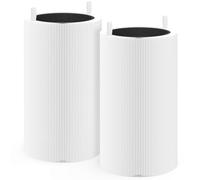 XBWW Lot de 2 filtres à charbon HEPA 411 de rechange compatibles avec les purificateurs d'air Blueair Blue Pure 411 authentique, 411+, 411 Auto et Mini purificateur d'air