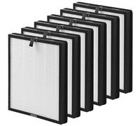XBWW Lot de 6 filtres de rechange H13 HEPA et charbon actif pour purificateurs d'air MORENTO HY4866, WESTHEY HY4866, YIOU M1 et FETIONS FT5000
