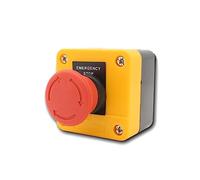 XBZA53 Emergency Stop Switch Control Box Mushroom Head Push Button Switch Turn To release AUOQKQUT