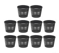 XC130 Lot de 10 paniers à plantes résistants aux intempéries pour bassins avec construction ajourée pour favoriser l'échange d'eau naturel et le développement des racines