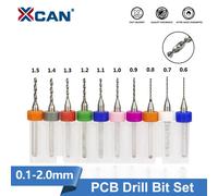 XCAN 0.1mm-2.0mm importation carbure PCB forets carte de Circuit imprimé Mini CNC jeu de forets 10pcs 0.1-1.0mm Set