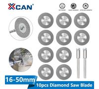 XCAN 10 pièces 16-60mm lame de scie diamant Mini meule diamant lame de scie circulaire pour outil rotatif Dremel Mini disque de coupe 18 mm 12 pièces
