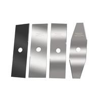 XCAN 1pc 305mm 2T lame de débroussailleuse en acier blanc coupe-herbe pièces de débroussailleuse lame droite de remplacement for tondeuse à gazon(White Rhombus Shape)