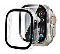 XCase 2 coques protections d’écran en verre trempé pour Apple Watch Series 1/2 49 mm