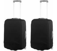 XCase : 2 housses de protection élastiques pour valise jusqu'à 42 cm - Taille S noir