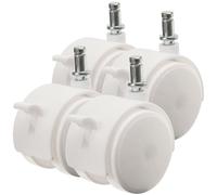 Xcase Accessoires pour caisses avec couvercle : lot de 4 roulettes pour boîte de rangement de camping AB-110 (boîte de rangement de coffre de voiture, récipient en plastique avec couvercle, planche à