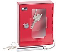Xcase Boîte à clés de Secours Professionnelle avec vitre et Marteau d'urgence
