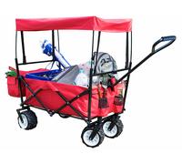 XCase Chariot pliable avec toit et roulettes tout-terrain