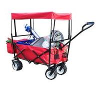 XCase Chariot pliable avec toit et roulettes tout-terrain