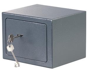 XCase Coffre-fort compact 5 L en acier avec 2 clés à double panneton