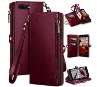 XcaseBar pour iPhone 7Plus / 8 plus 5,5 """" Botier de portefeuille avec support de carte de crdit fermeture clair? Blocage RFID? Flip Folio