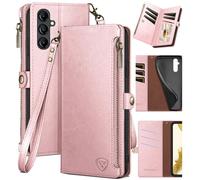 Xcasebar pour le samsung Galaxy A14 5G portefeuille avec support de carte de crdit fermeture clair? Blocage RFID? Flip Folio Book Pu Leather