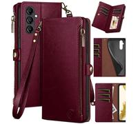 Xcasebar pour le samsung Galaxy A14 5G portefeuille avec support de carte de crdit fermeture clair? Blocage RFID? Flip Folio Book Pu Leather