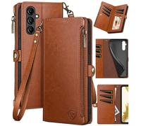 Xcasebar pour le samsung Galaxy A14 5G portefeuille avec support de carte de crdit fermeture clair? Blocage RFID? Flip Folio Book Pu Leather