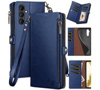 Xcasebar pour le samsung Galaxy A14 5G portefeuille avec support de carte de crdit fermeture clair? Blocage RFID? Flip Folio Book Pu Leather