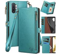 XCasebar pour Samsung Galaxy Note 10 Plus Botier de portefeuille avec support de carte de crdit fermeture clair? Blocage RFID? Flip Folio B