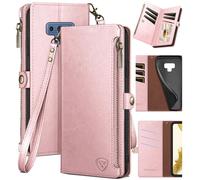 XcaseBar pour Samsung Galaxy Note 9 Bnvau de portefeuille avec support de carte de crdit fermeture clair? Blocage RFID? Flip Folio Book Pu