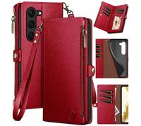 XcaseBar pour Samsung Galaxy S23 Plus Botier de portefeuille avec fermeture clair? RFID Blocking? Support de carte de crdit flip folio livre P