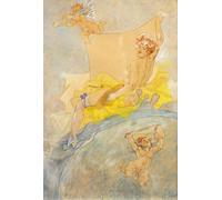 XcBAIHOUD Célèbre Art Mural Oeuvre Dimpression Affiche pour une exposition de Félicien Rops Imprimer Affiche Pour la Décoration de Bureau 60x90cm